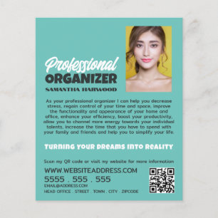 Personalized Photograph, Professional Organizer Flyer