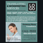 Personalized Photograph, Translator & Interpreter Flyer<br><div class="desc">Personalized Photograph,  Translator & Interpreter Advertising Flyers By The Business Card Store.</div>