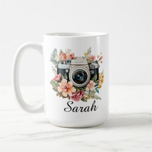 Personalized Photographer Mug, Camera Lover Gift Coffee Mug