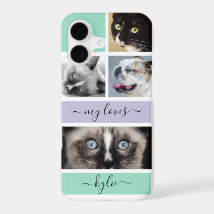 Personalized Photos Purple Mint Green