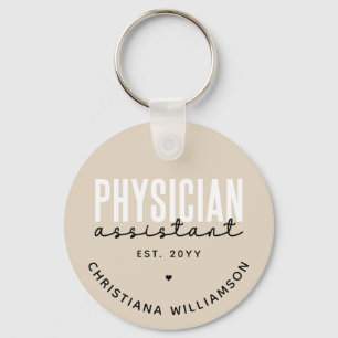 Personalized Physician Assistant PA Graduation Key Ring