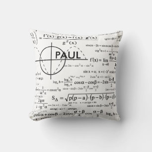 Personalized Physics Gifts for Physicists Throw Pi Cushion