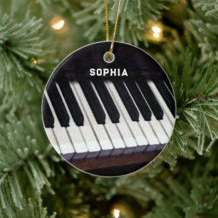 personalized piano collection ceramic tree decoration