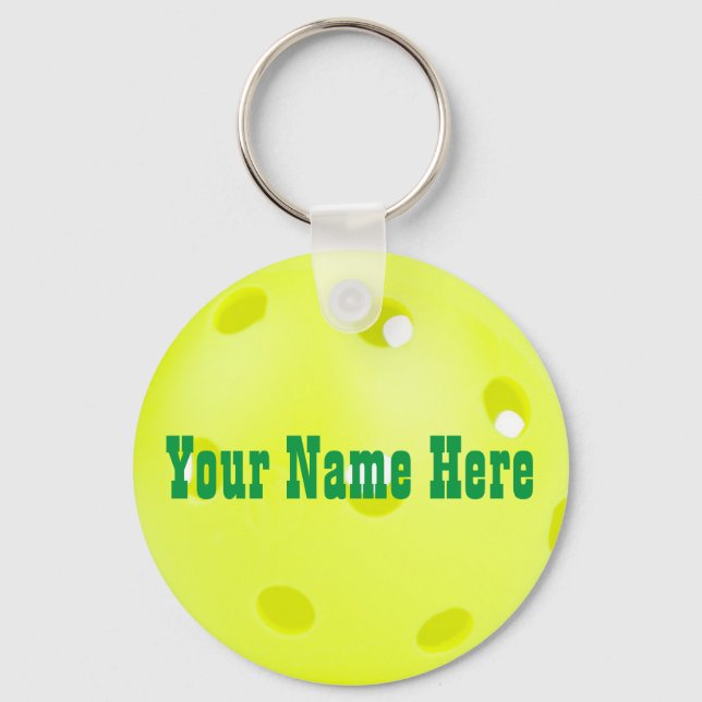 Personalized Pickleball Keychain (Front)