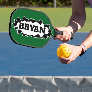Personalized pickleball paddle with custom name