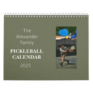 Personalized Pickleball Photo Calendar
