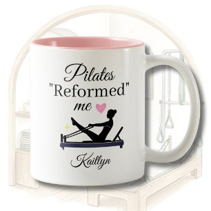 PERSONALIZED PILATES "REFORMED" ME REFORMER NAME Two-Tone COFFEE MUG