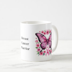 Personalized Pink Breast Cancer Awareness Coffee Mug