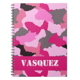 Personalized Pink Camo Journal
