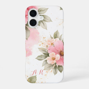 Personalized Pink Floral Case for Women
