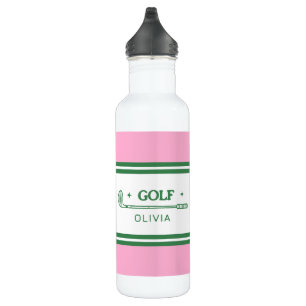 Personalized Pink & Green Golf Custom 710 Ml Water Bottle