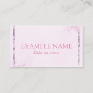 Personalized "Pink Leaf" (American) Business Card