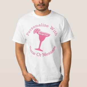 PERSONALIZED Pink Margarita T-Shirt