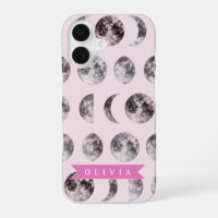 Personalized Pink Moon Phase Celestial Name Gift