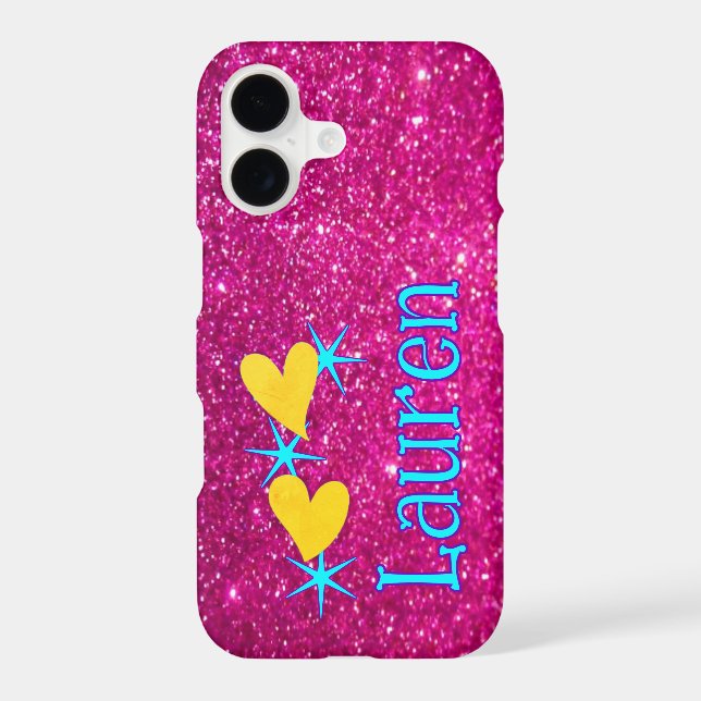 Personalized Pink Sparkle (Back)