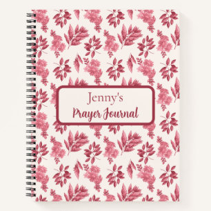 Personalized Pink Toile Prayer Journal