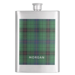 Personalized Plaid Davidson Tartan Custom Hip Flask
