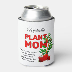 Personalized PLANT MOM Can Cooler