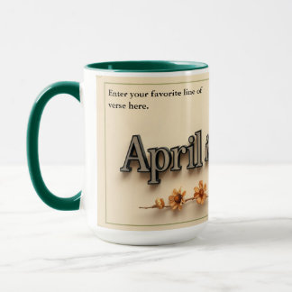 Personalized Poetry in Bloom Aesthetic Gift Mug