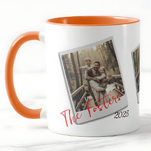 Personalized Polaroid Family Photo  - Modern gift Mug