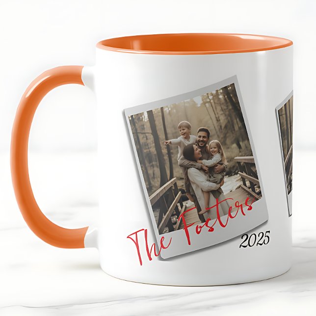 Personalized Polaroid Family Photo  - Modern gift Mug (Creator Uploaded)