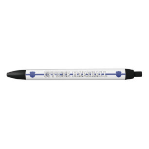 Personalized Police Officer Thin Blue Line Pen