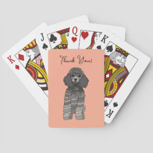 Personalized Poodle Dog Pet Playing Cards