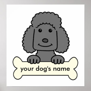 Personalized Poodle Poster