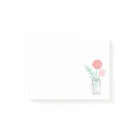 Personalized Post-It Notes | Botanical Mason Jar