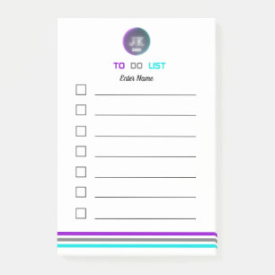 Personalized Post-it Notes To Do List 2021 JK Logo