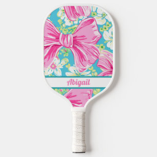 Personalized Preppy Pink Pickleball Paddle