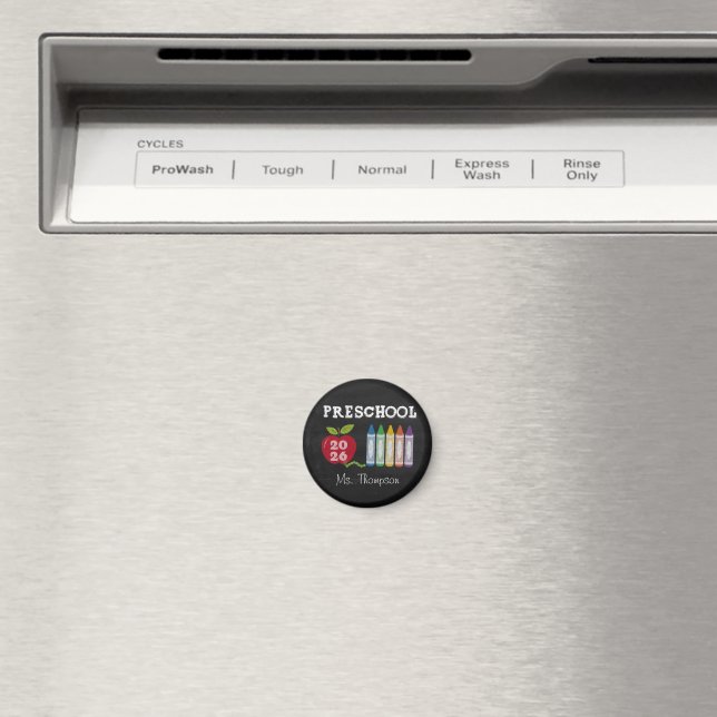 Personalized Preschool Teacher Magnet Appreciation (In Situ (Dishwasher))