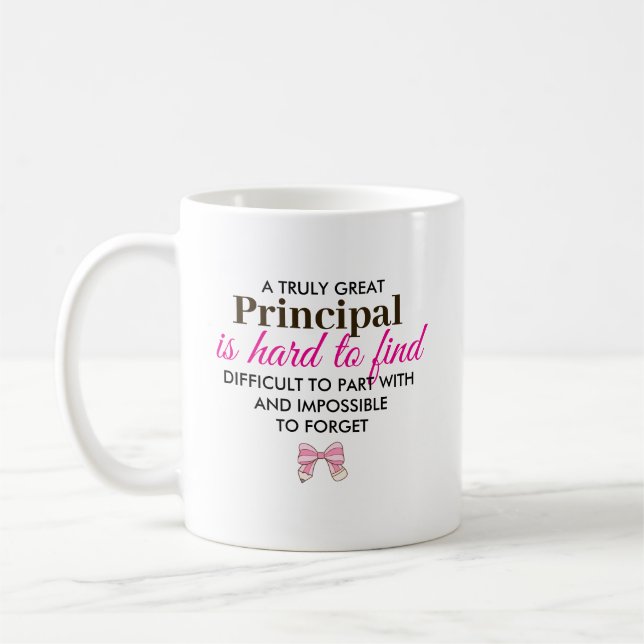 Personalized Principal Appreciation Gift Coffee Mug (Left)