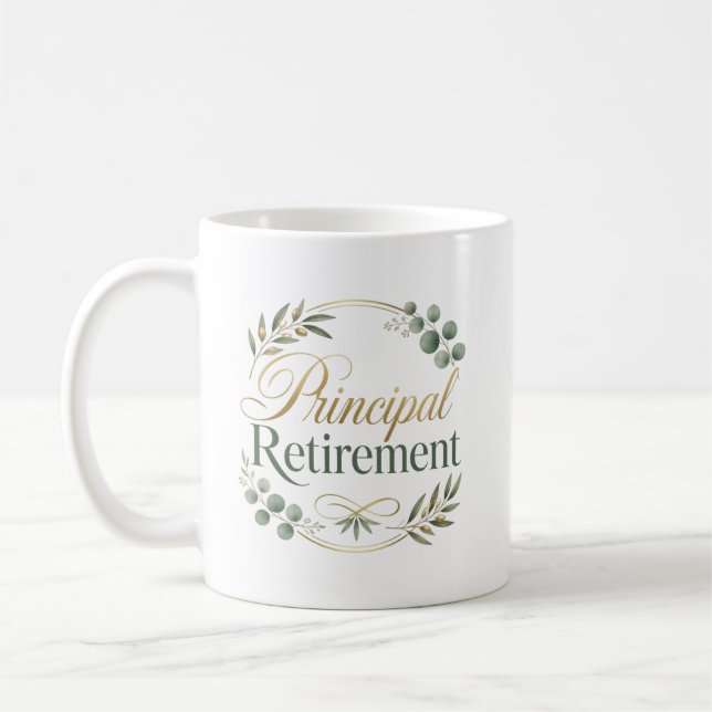 Personalized Principal Retirement Gift Coffee Mug (Left)