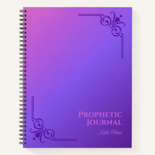 Personalized Prophetic Journal Spiral Notebook