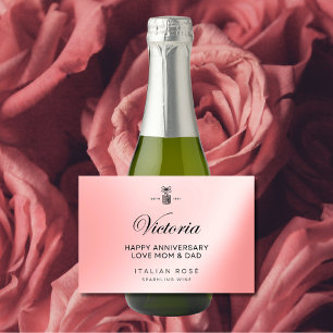 Personalized Prosecco Prescription Label