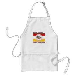 * PERSONALIZED - "Proud Alumnus" Apron w/PMC Flag