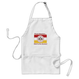 * PERSONALIZED - "Proud Alumnus" Apron w/PMC Flag