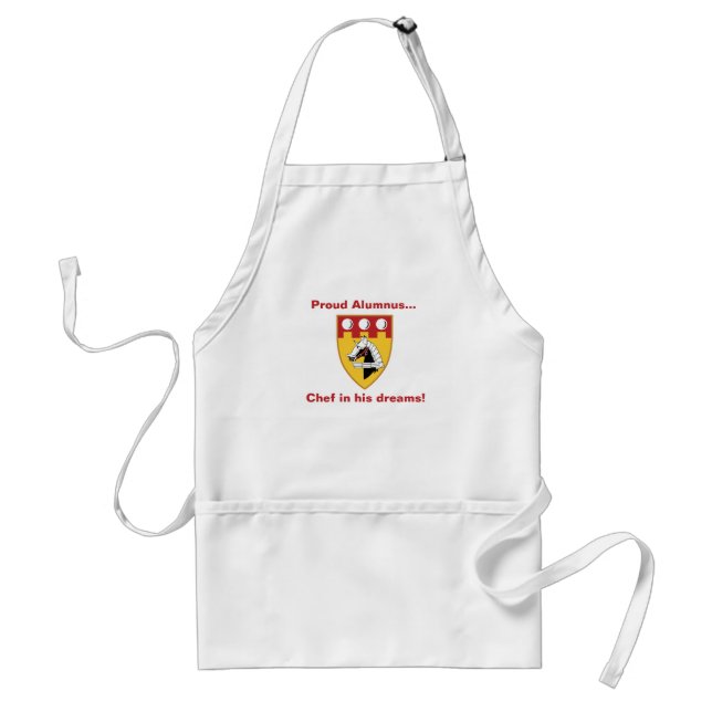 * PERSONALIZED - "Proud Alumnus" Apron w/PMC SEAL (Front)