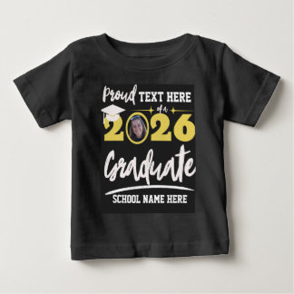 Personalized Proud Family Graduation Class of 2026 Baby T-Shirt