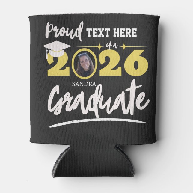 Personalized Proud Family Graduation Class of 2026 Can Cooler (Front)