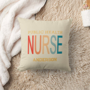 Personalized Public health nurse RN gifts Cushion