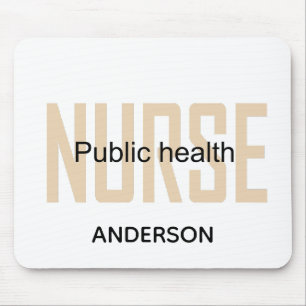 Personalized Public health nurse RN gifts Mouse Mat