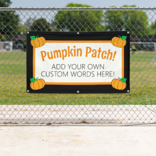 Personalized Pumpkin Patch Banner