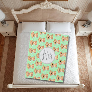Personalized Puppy Baby Blanket
