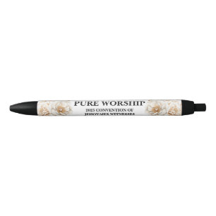 Personalized Pure Worship 2025 JW Convention Black Ink Pen