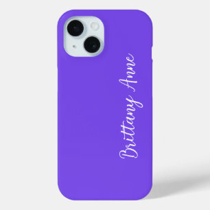 Personalized Purple iPhone 15 Case
