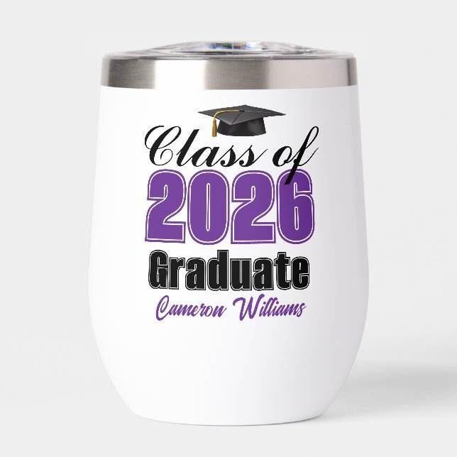 Personalized Purple Class of 2026 Graduation (Front)