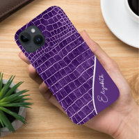 Personalized Purple Crocodile