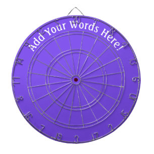 Personalized Purple Dartboard